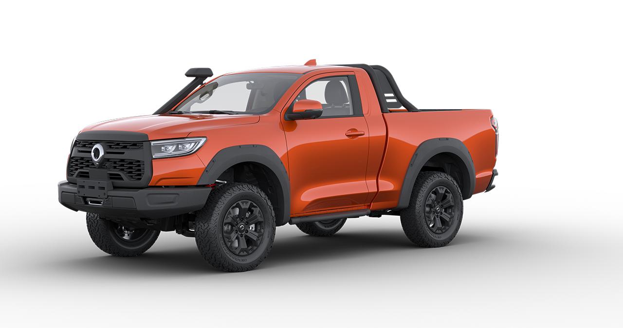 长城赛级皮卡V6火炮正式上市，官方指导价为22.98万元，有以下亮点：
1、在标
