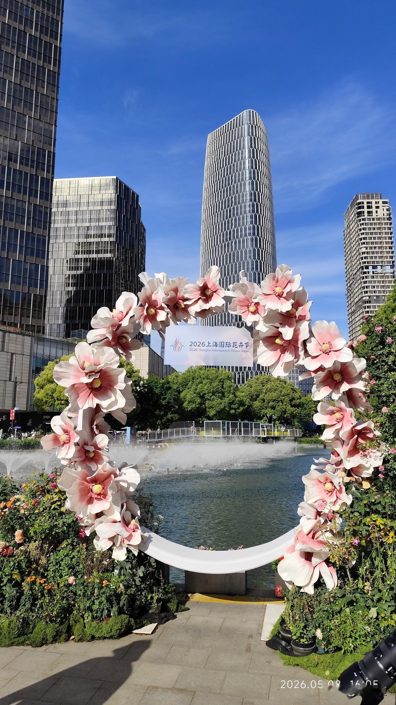 能分享你家乡的美景照吗2026上海国际花卉节新天地太平湖风光