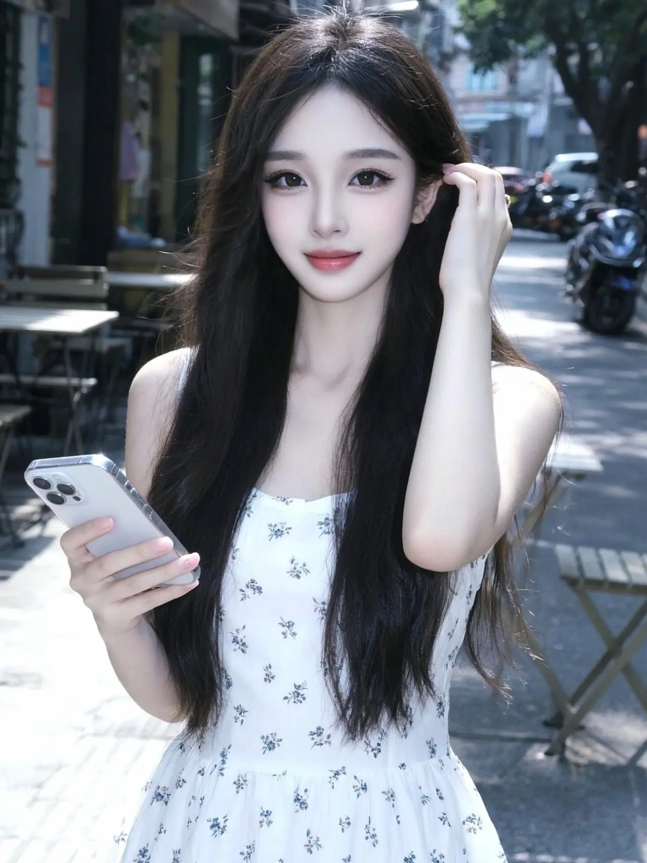 邻家女孩 清纯美女 白色初恋裙 白色裙子穿搭 清纯甜美