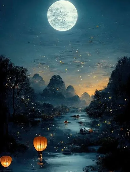 美图欣赏——明月几时有，把酒问青天