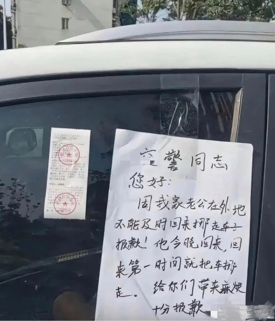 这罚单比离婚协议还感人！ 