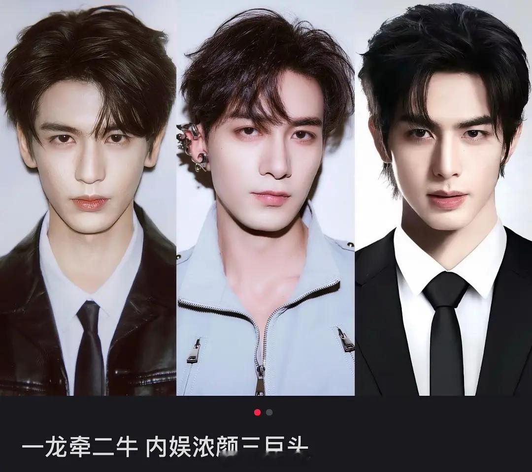 粉丝投稿内娱浓颜三巨头  张凌赫 陈星旭 宋威龙 