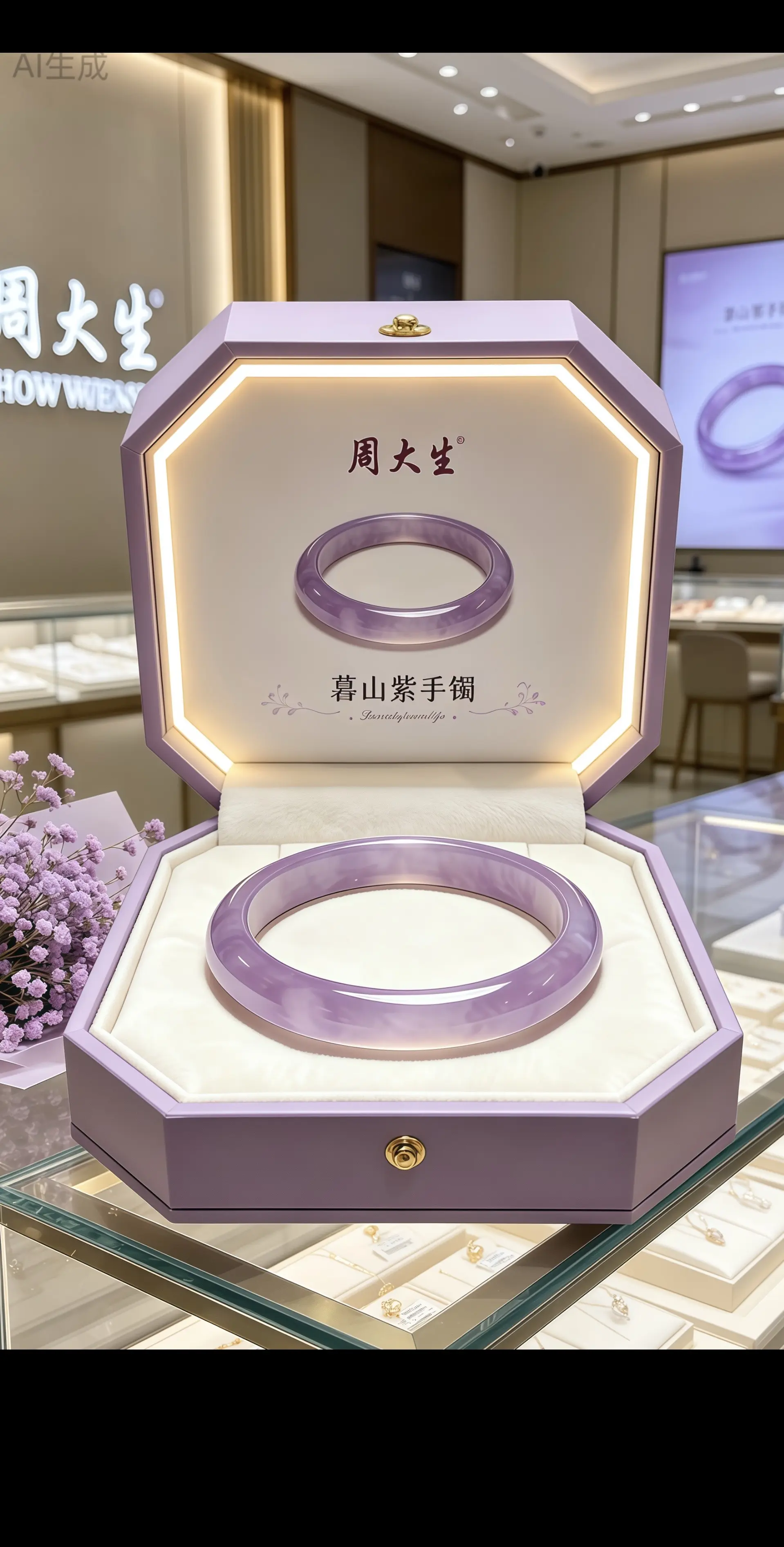 手镯 听说每个女孩子都有一个新手镯 礼物 周大生 首饰