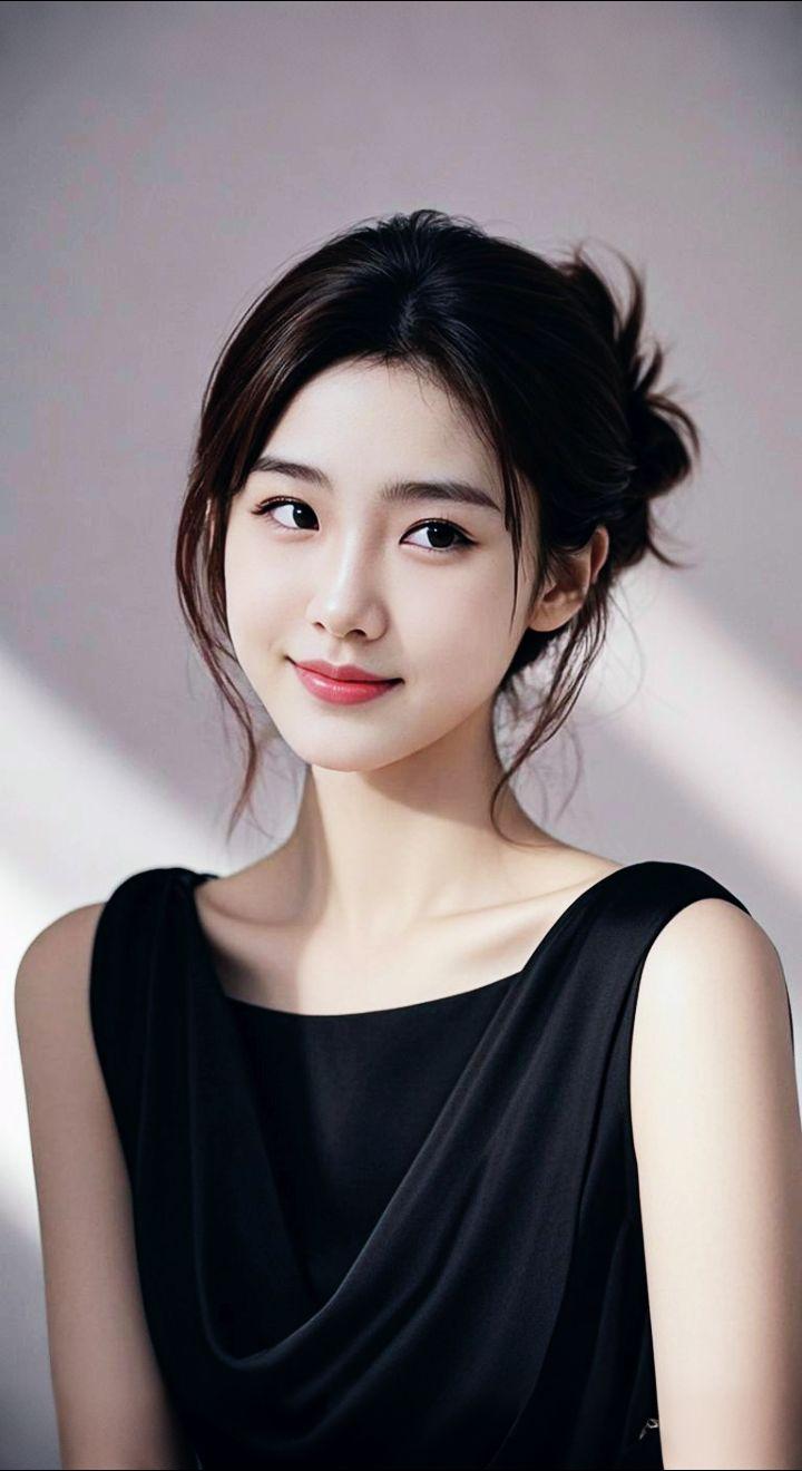 AI扩图 AI酷黑佳人