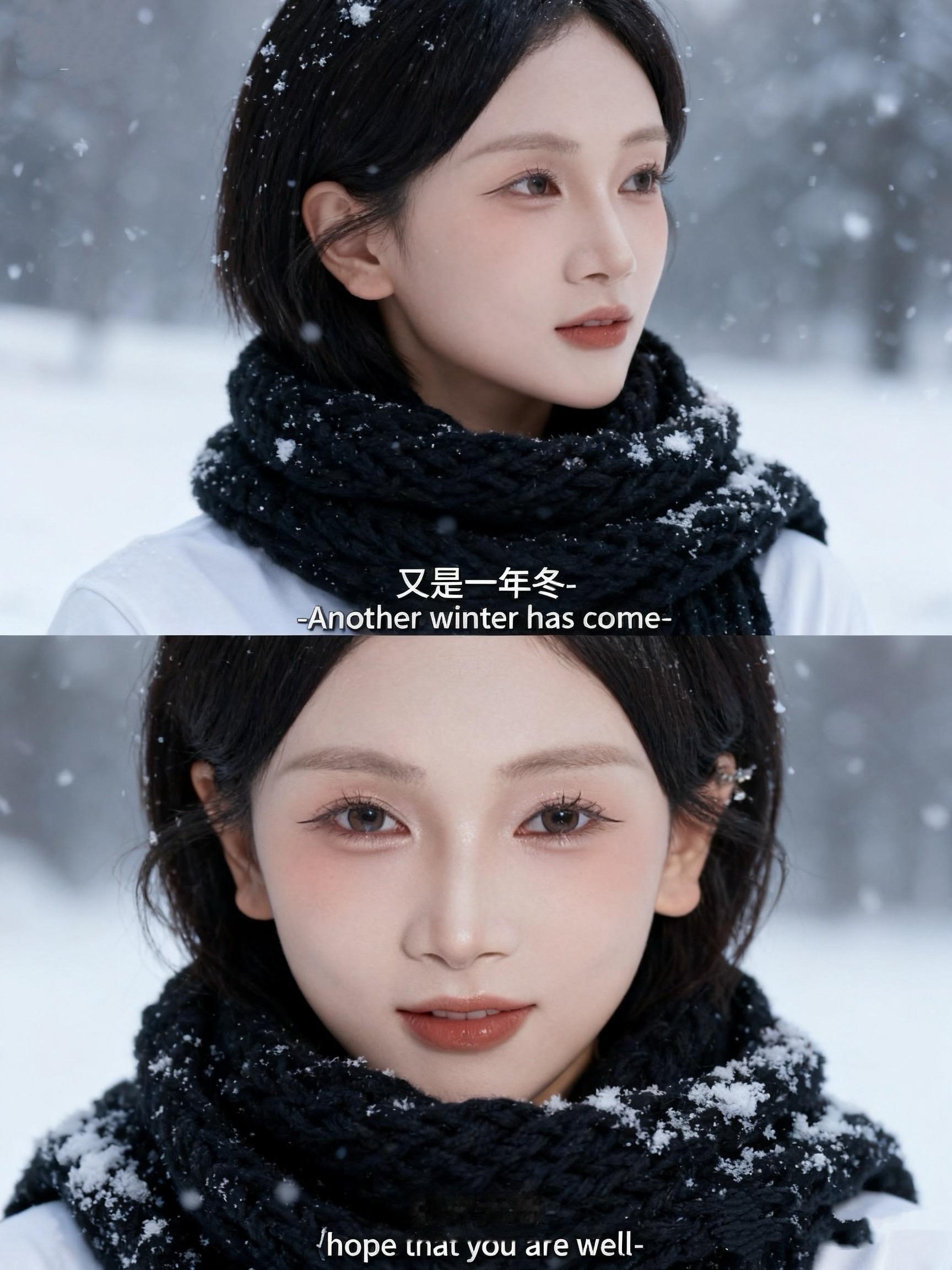 这个冬天 想见时难别亦难 冬天该有的样子 ai写真