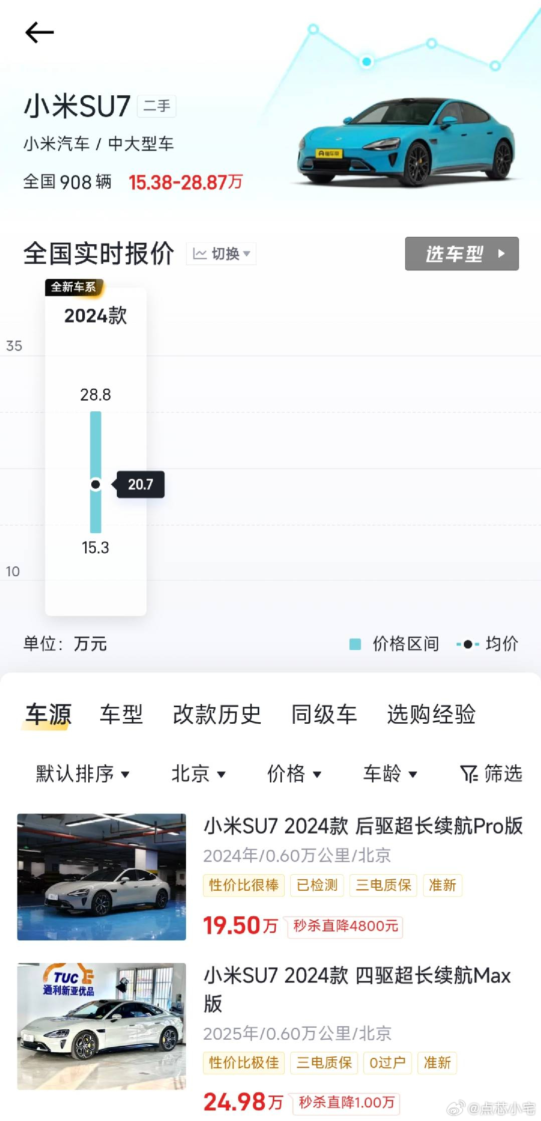 小米二手SU7 Ultra35万没人要很多车商下跪哭惨也好，到处制造价格争议也好