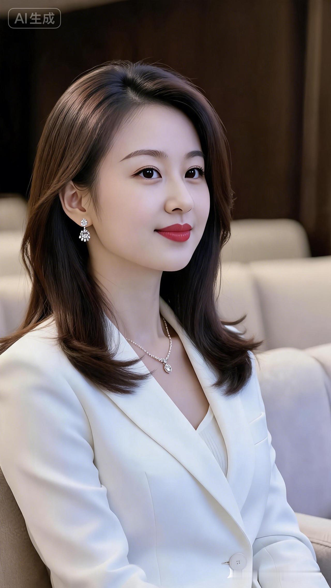 这位女士看起来好优雅啊！
温婉大方的女生 确实是老板娘
体态。你赞同吗？