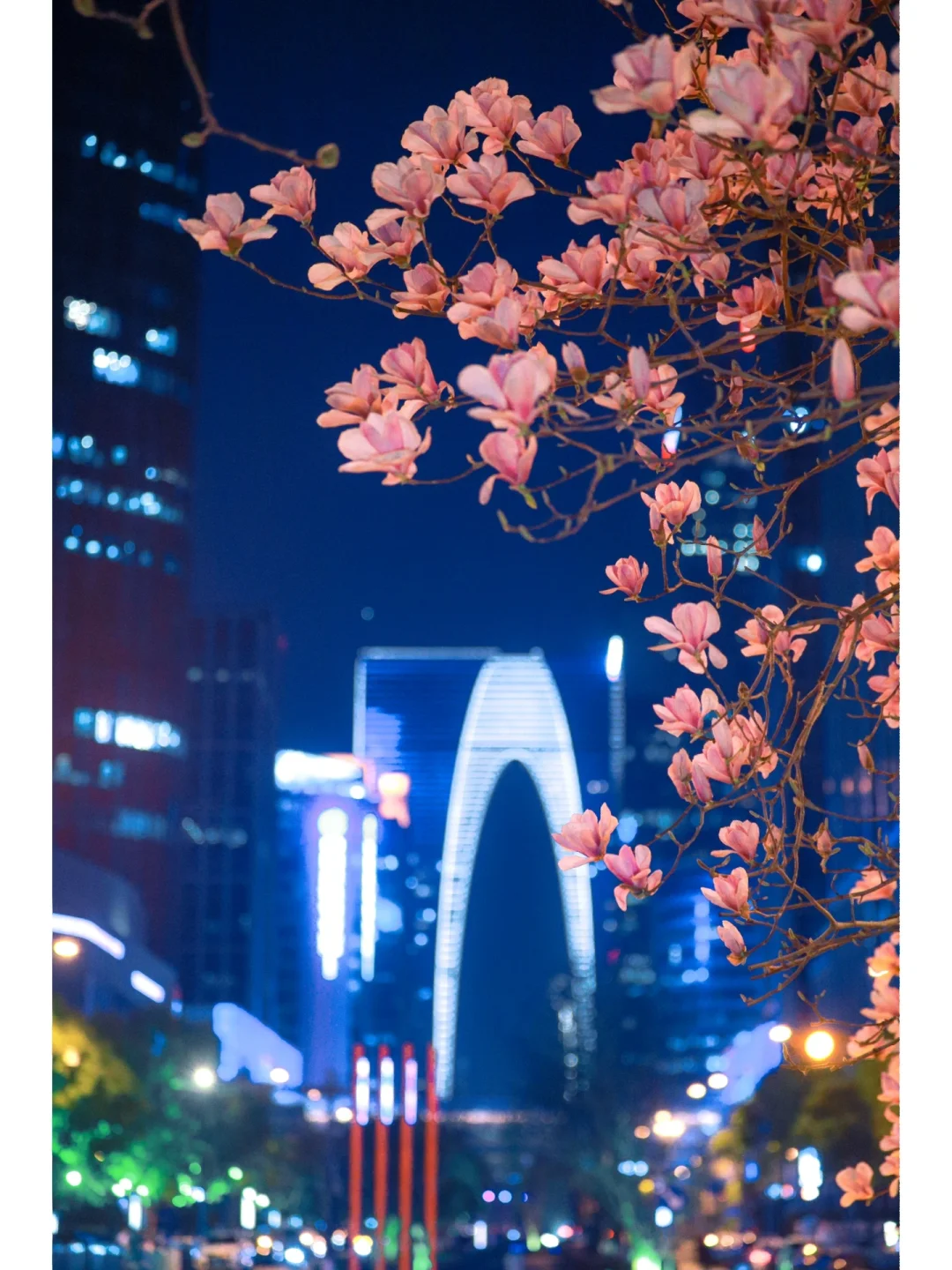 苏州春日独有的浪漫💖玉兰🌷遇上东方之门⛩️