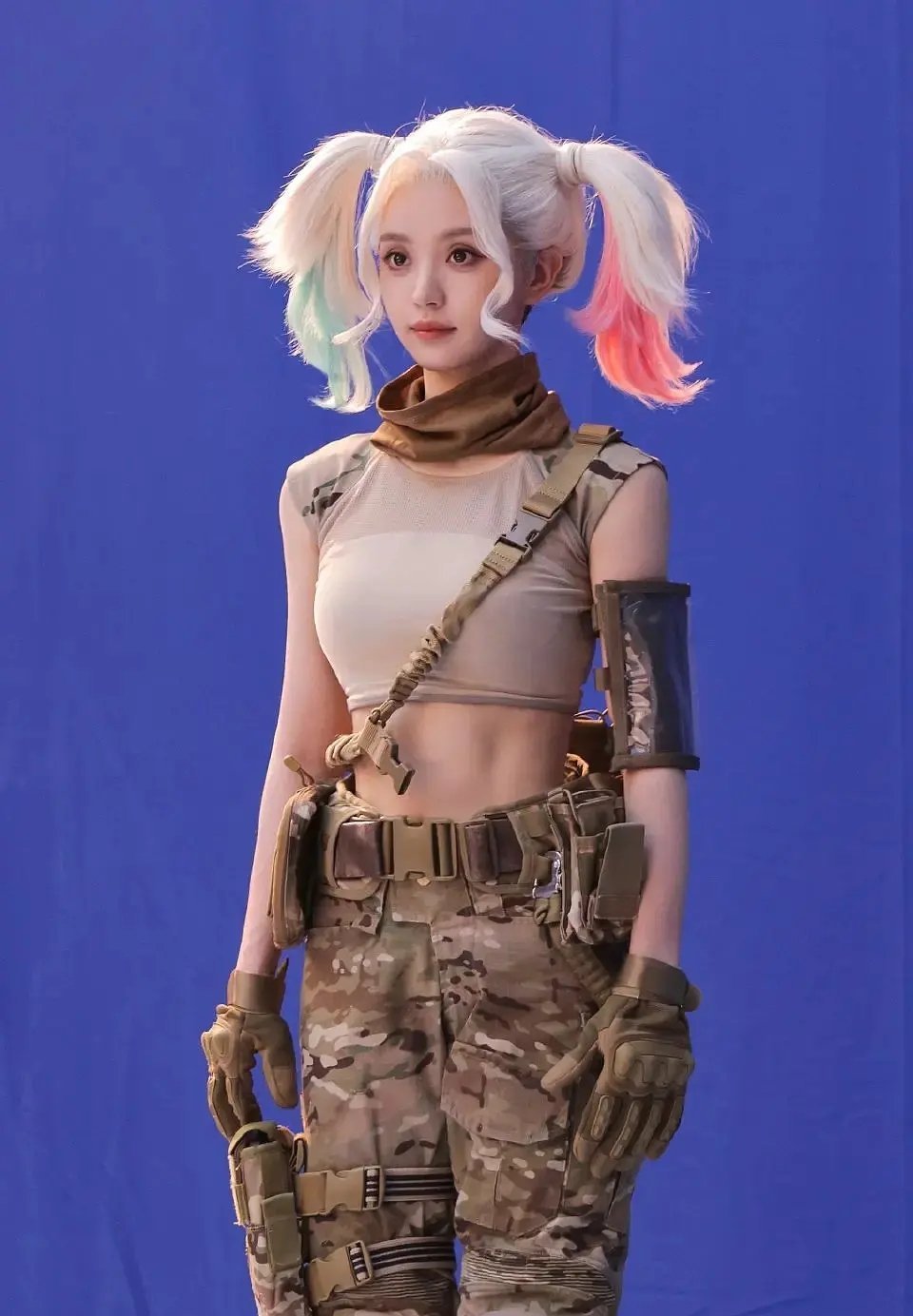 田曦薇的脸居然cos成了这样子[允悲][允悲] ​​​