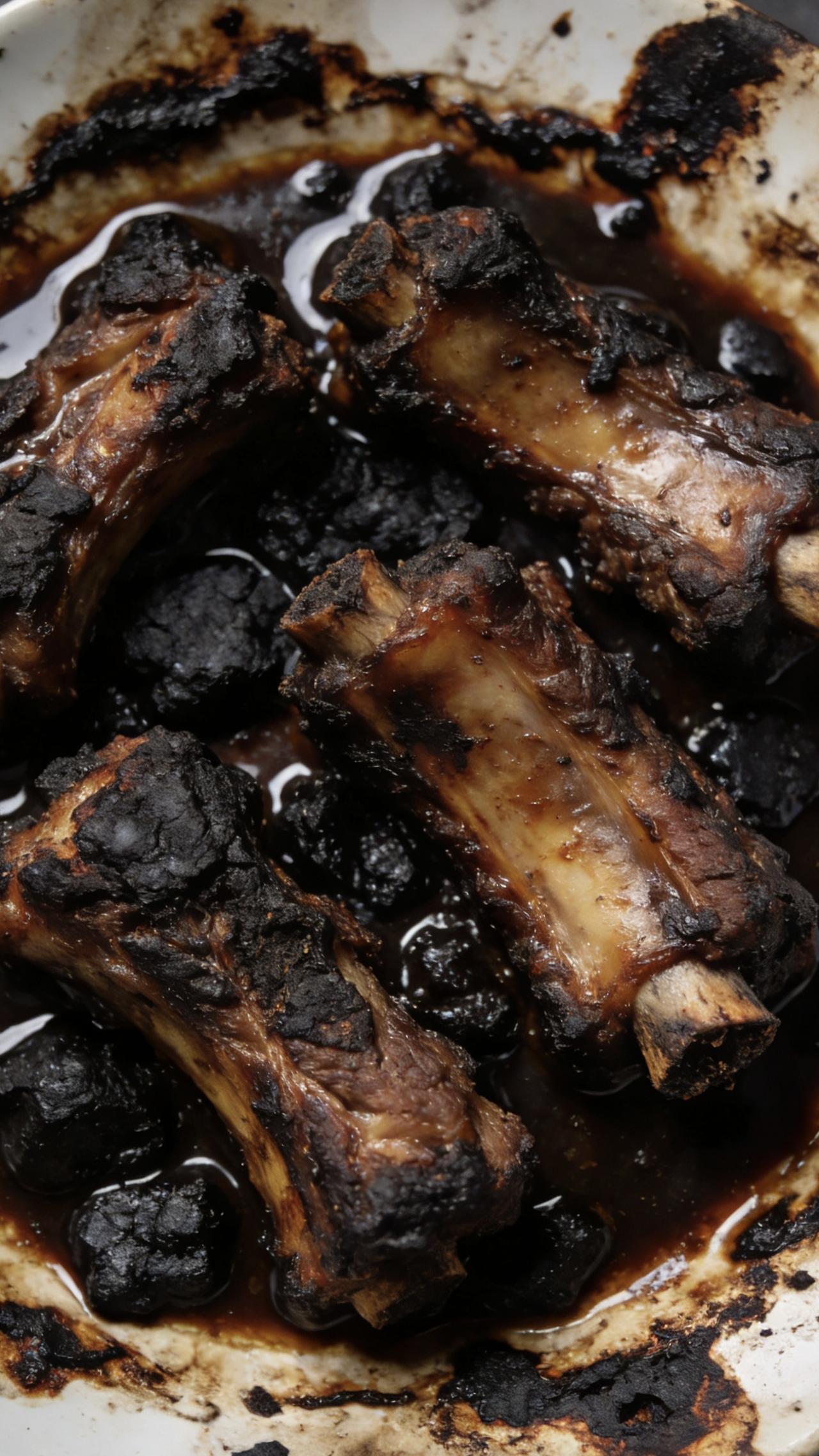 第一次做红烧排骨的狼狈，至今还印在我的记忆里。
那天我凭着一股热情把排骨下锅，火