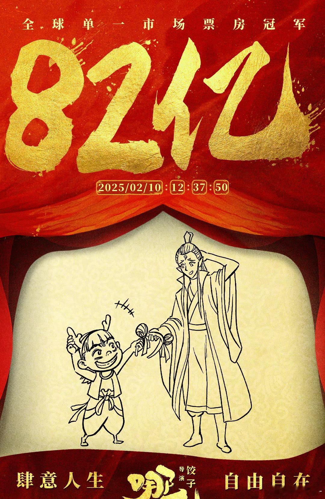 哪吒2破83亿 饺子导演还画的完吗哈哈哈哈成功给自己安排上加班[偷笑][偷笑][