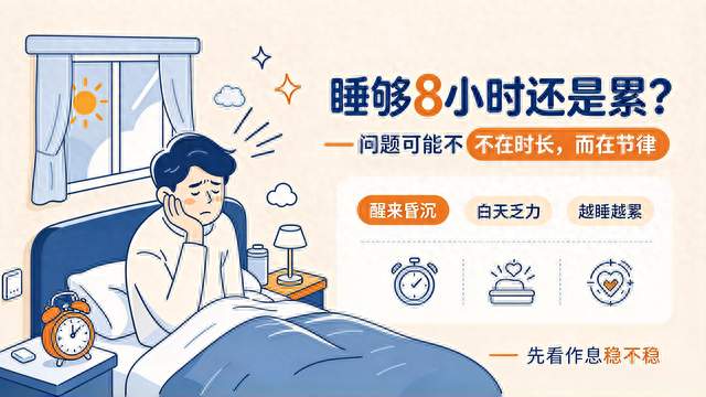 睡够 8 小时还是累？问题不在时长，在 “节律”