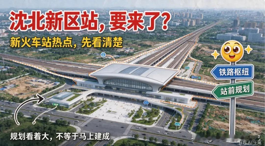 🔥沈阳的朋友注意！网传沈北新区站16台30线、东北最大车站？别被拿来炒房子！