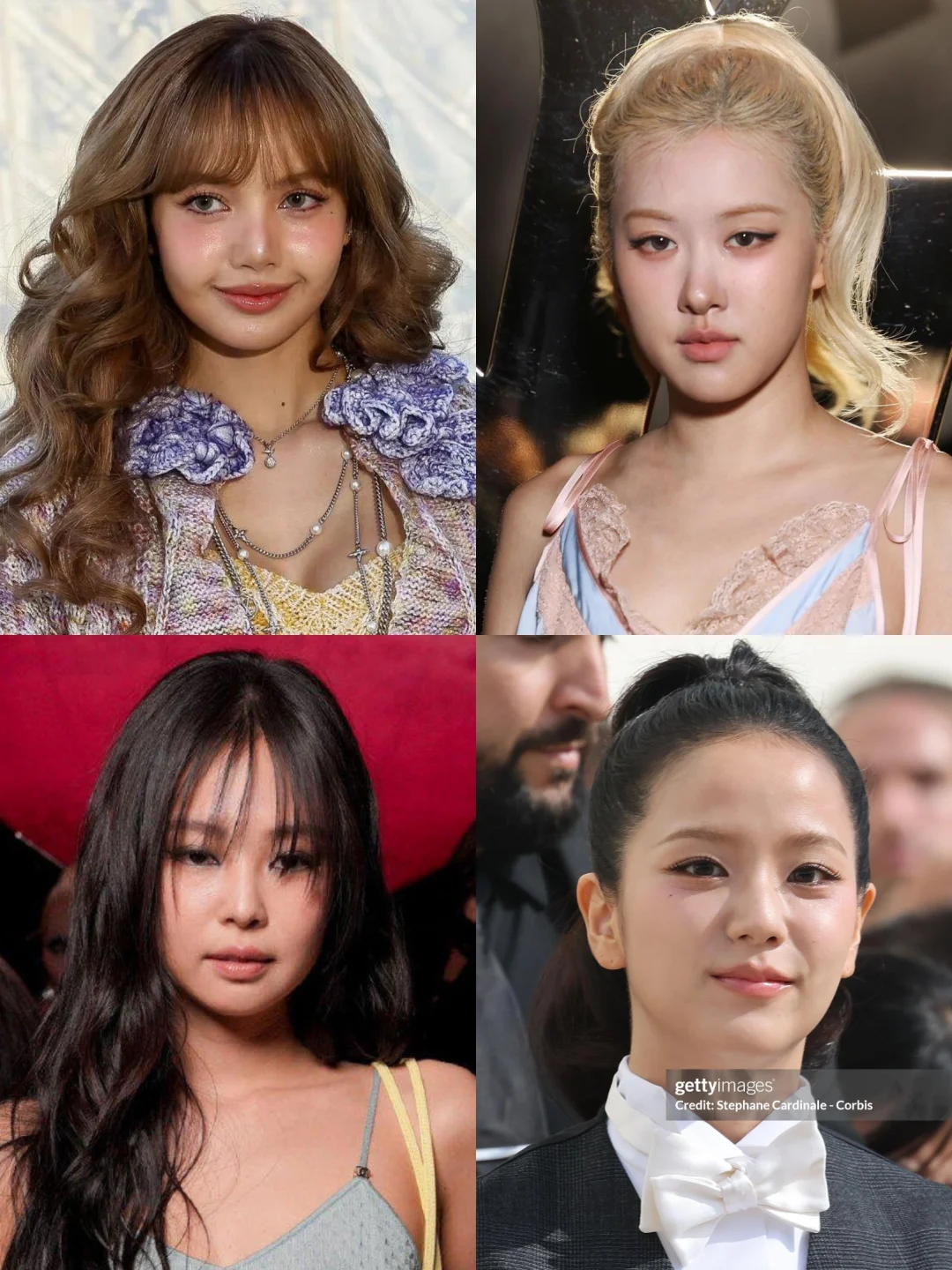 在时装周意外合体的BLACKPINK