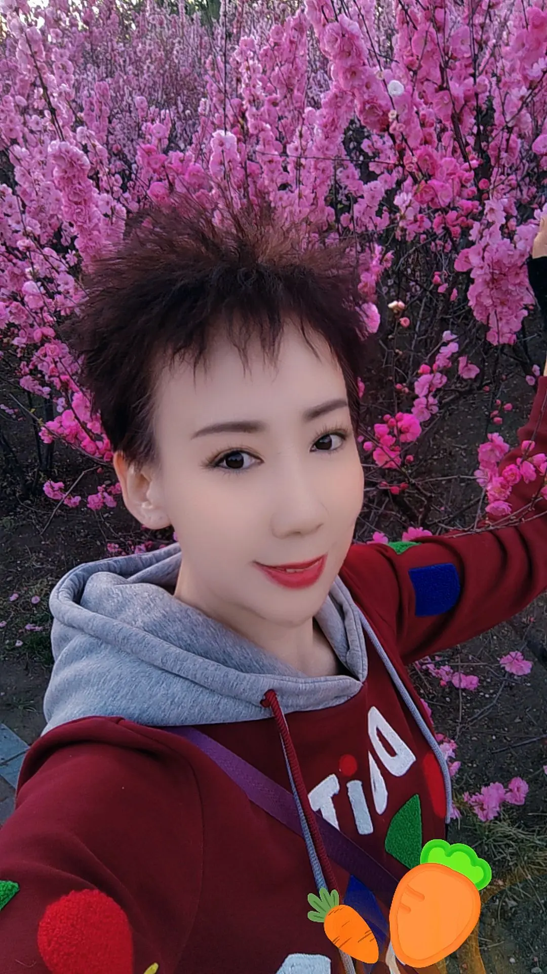 花海为背景