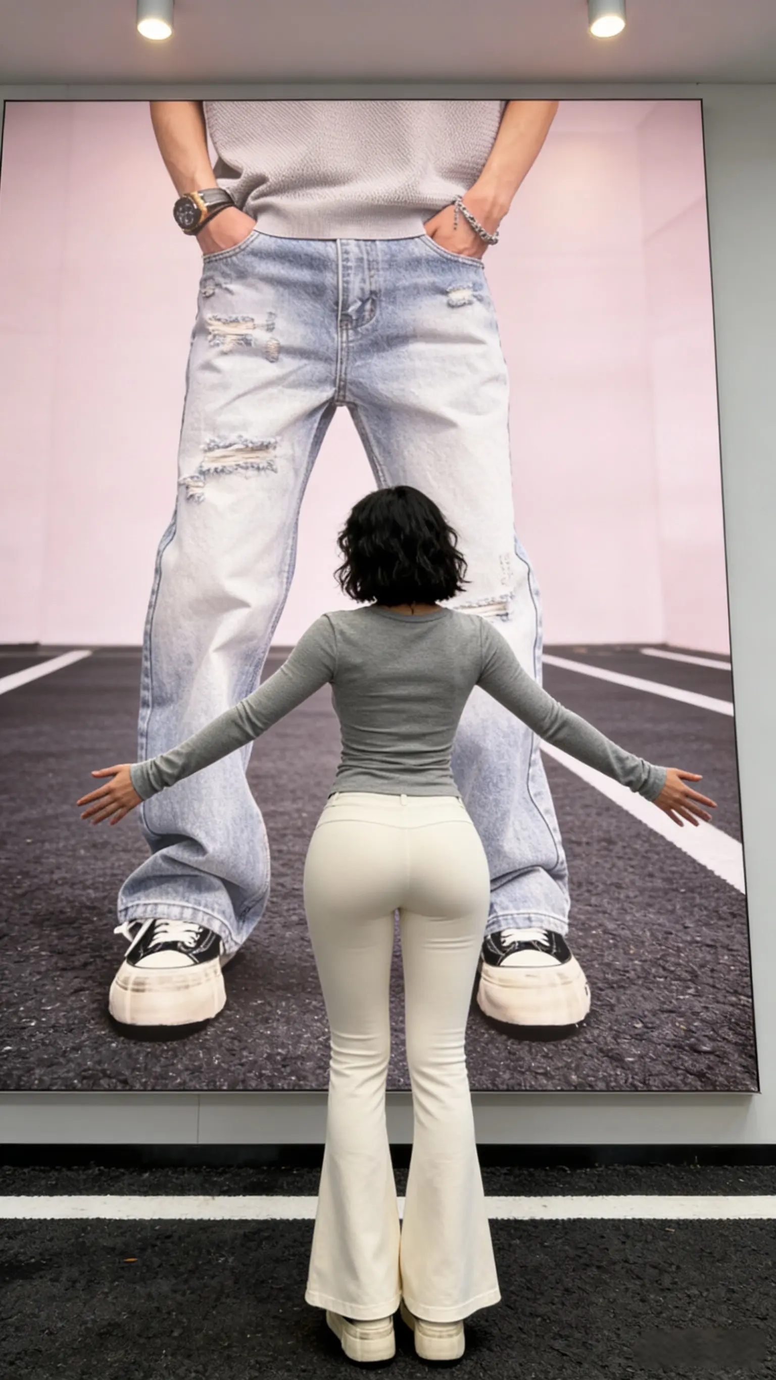 破洞宽松男士牛仔裤牛仔裤爆款新款男装男款潮牌         ✓