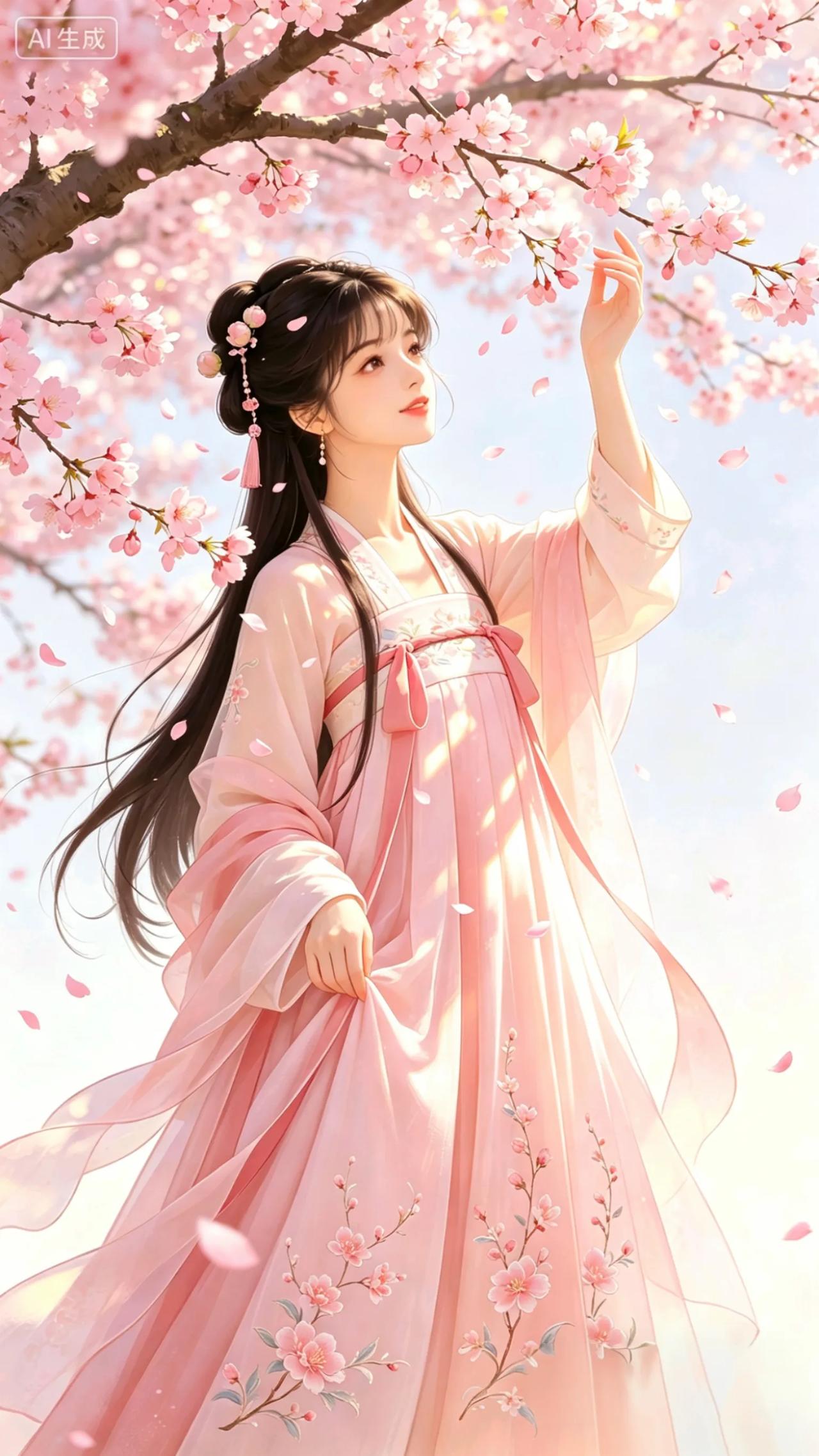 绝美汉服少女AI壁纸，这才是东方美人该有的样子

一袭华服入眼，便再也难以忘怀。