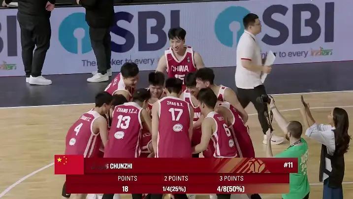 在刚结束的 U18 男篮亚洲杯的半决赛当中，中国男篮 79—66大胜新西兰，拿到
