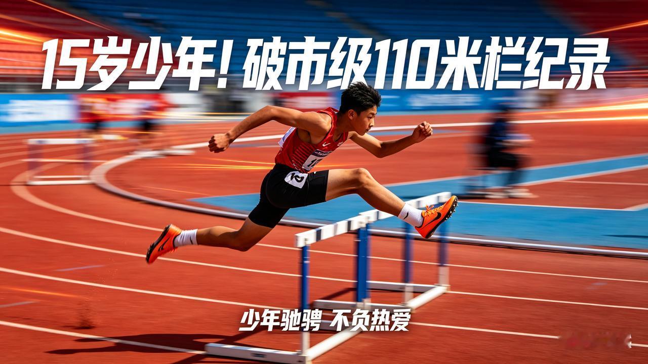 15岁少年破市级110米栏纪录：别只夸天赋，这才是少年体育最动人的模样
 
全网