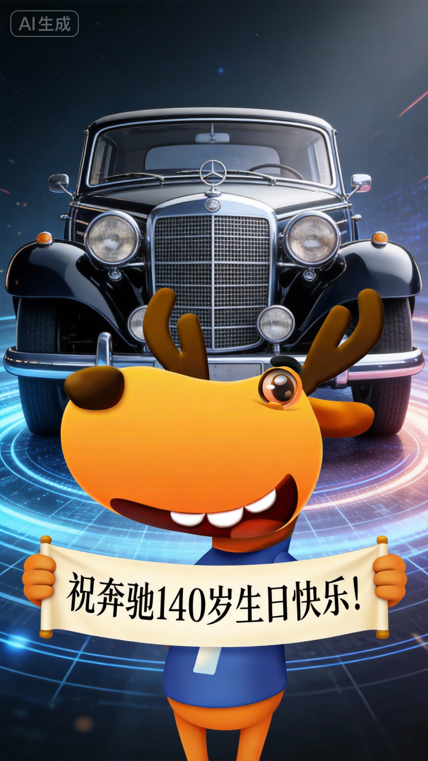 奔驰140年跨越140年的热爱 140 年前，你定义了汽车； 140 年后，你仍