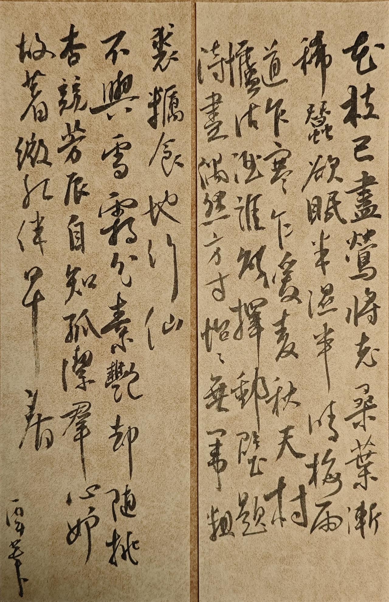 黄公度 
写字是一种生活