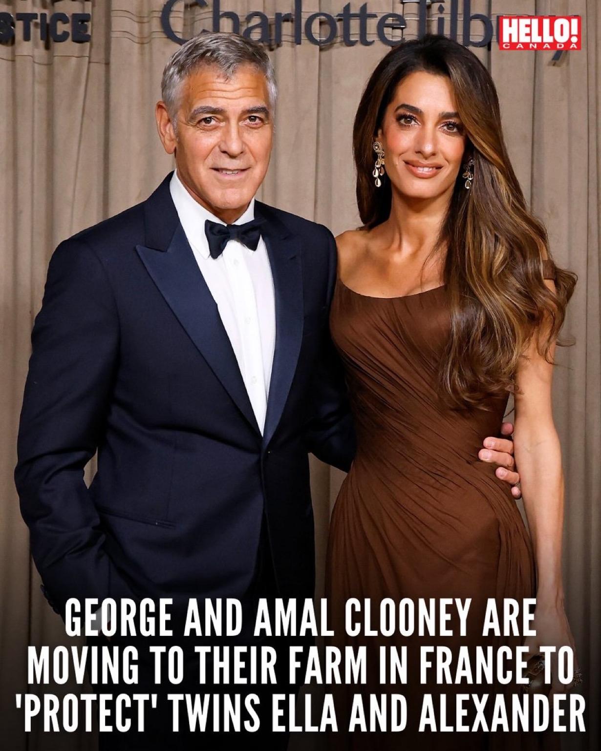 美国著名影星乔治·克鲁尼和妻子阿玛尔·克鲁尼正式宣布举家搬迁，告别好莱坞，前往法