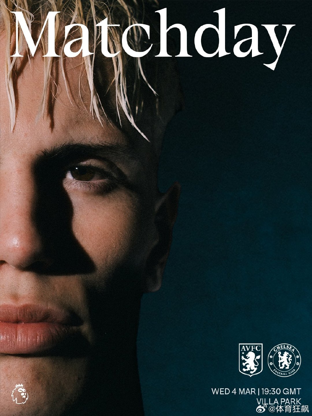 切尔西官X：We're off to Villa Park. 🏟️切尔西英超 