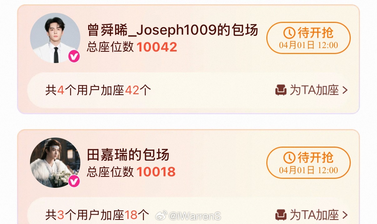 鞠婧祎曾舜晞陈都灵田嘉瑞月鳞绮纪4位主演每个人云包场一万份了呀！（排名不分先后）