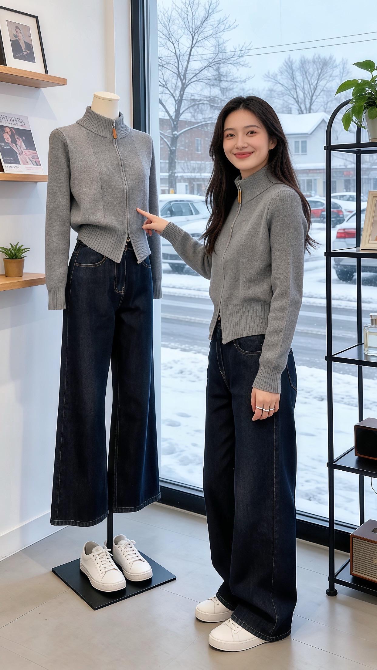 我已经想好过年怎么穿了 这个冬日穿搭公式也太实用了 秋冬的低调穿搭也能...