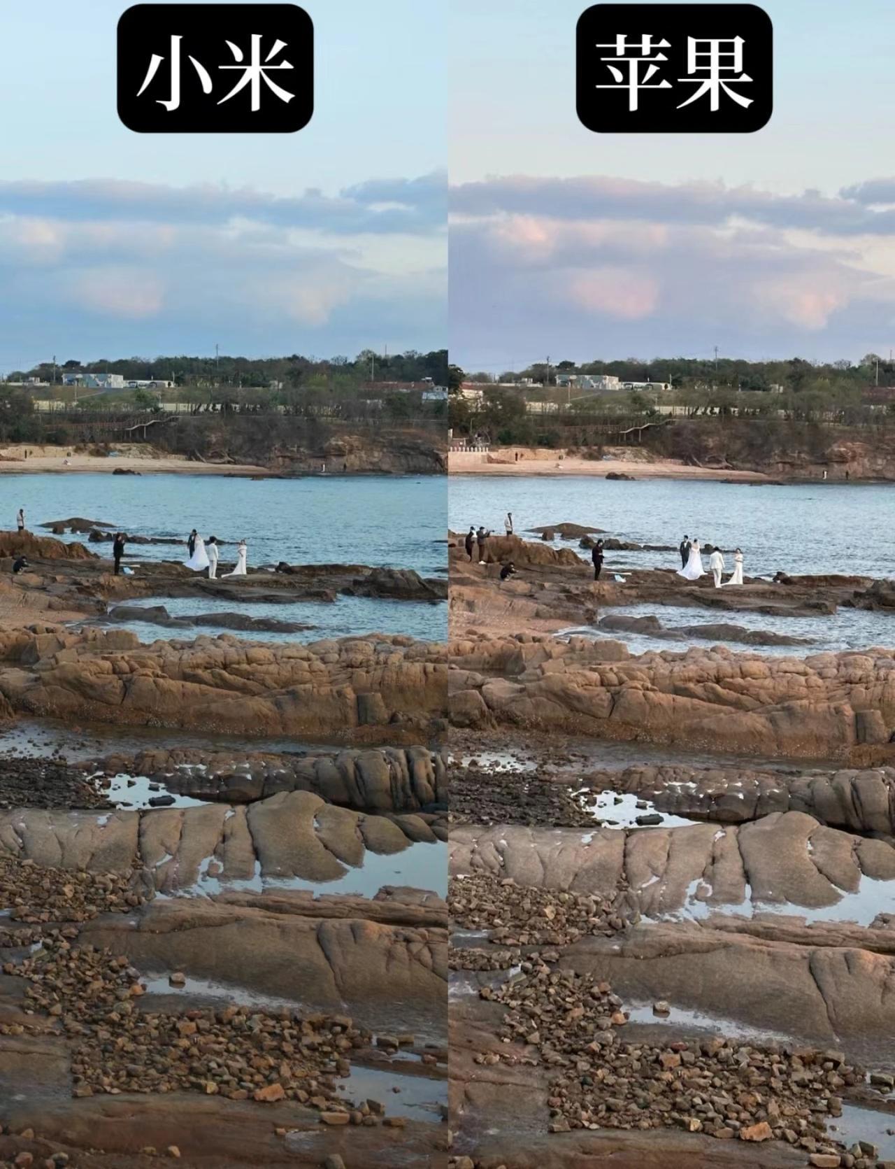 小米14 Ultra徕卡风格跟iPhone 15 Pro Max对比最明显，因为