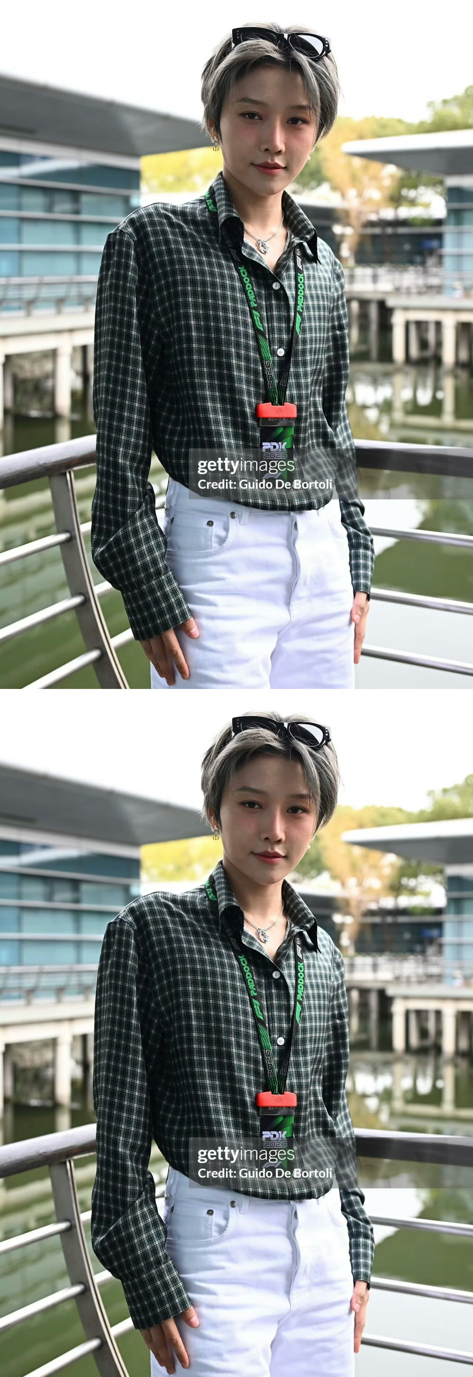 刘雨昕F1观赛G社生图刘雨昕作为车队特邀嘉宾亮相F1正赛观赛，G社生图太能打啦