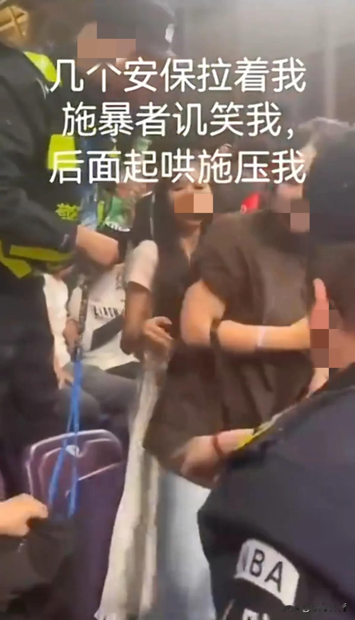 在5月4日晚辽宁男篮与广东男篮的系列赛第二场比赛中，看台上广东女球迷与辽宁球迷发