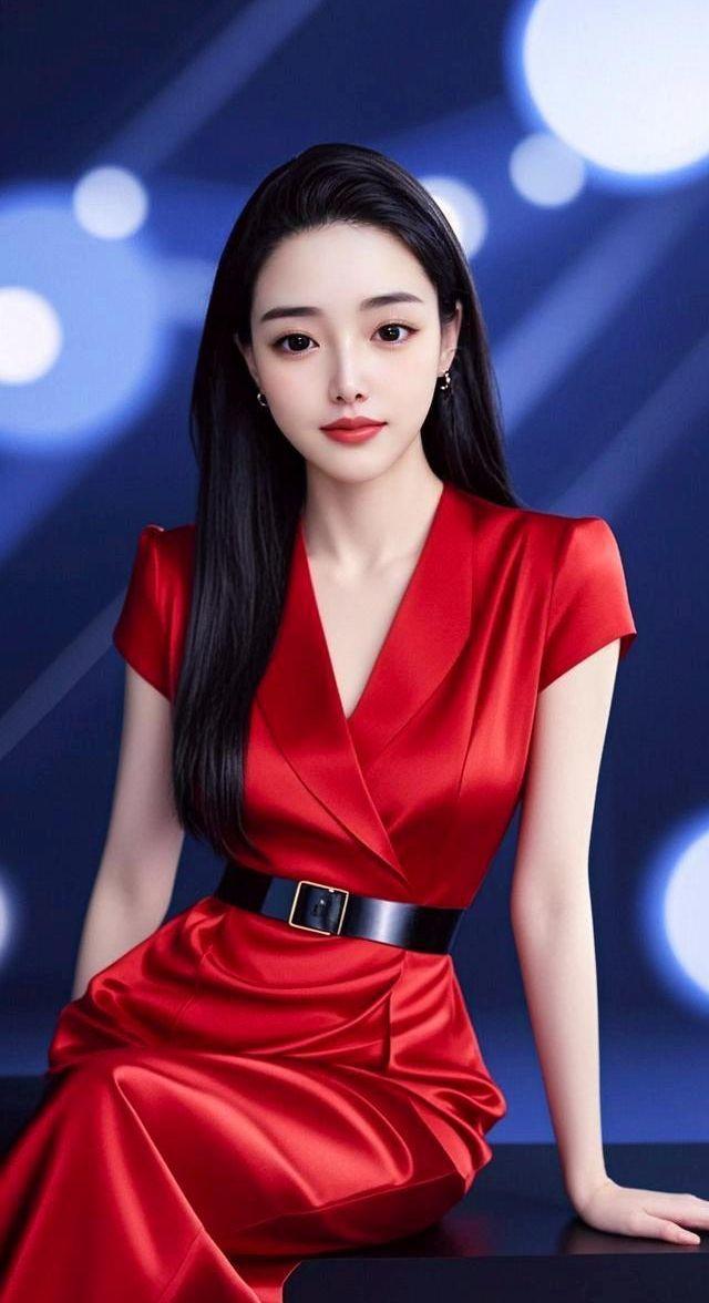 红裙一穿火力飙，青春活力挡不住， 红红火火显朝气，好兆头来运气绕， 穿...