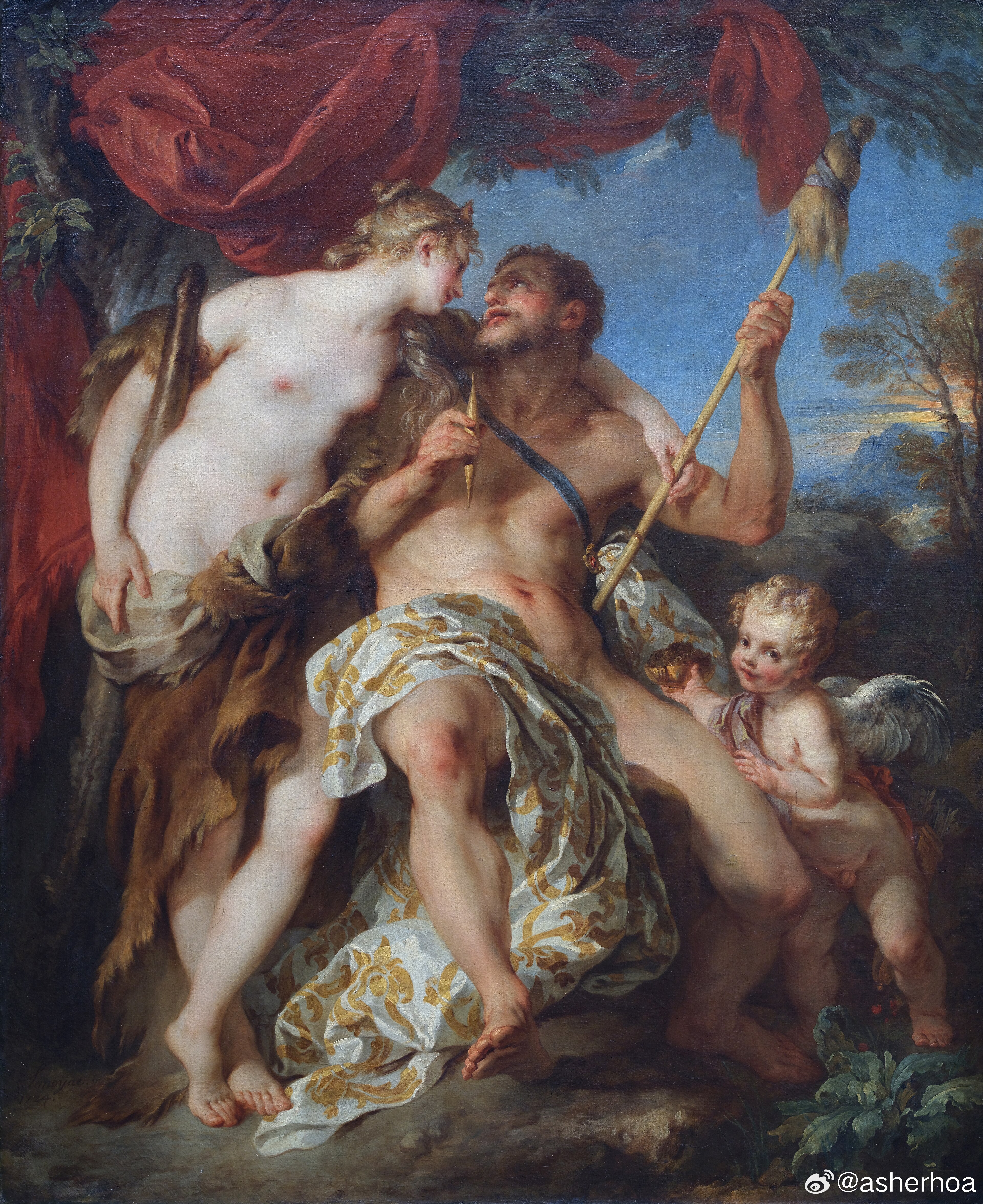 西洋历史文化鱼缸历史知识 法国画家François Lemoyne（1688-1