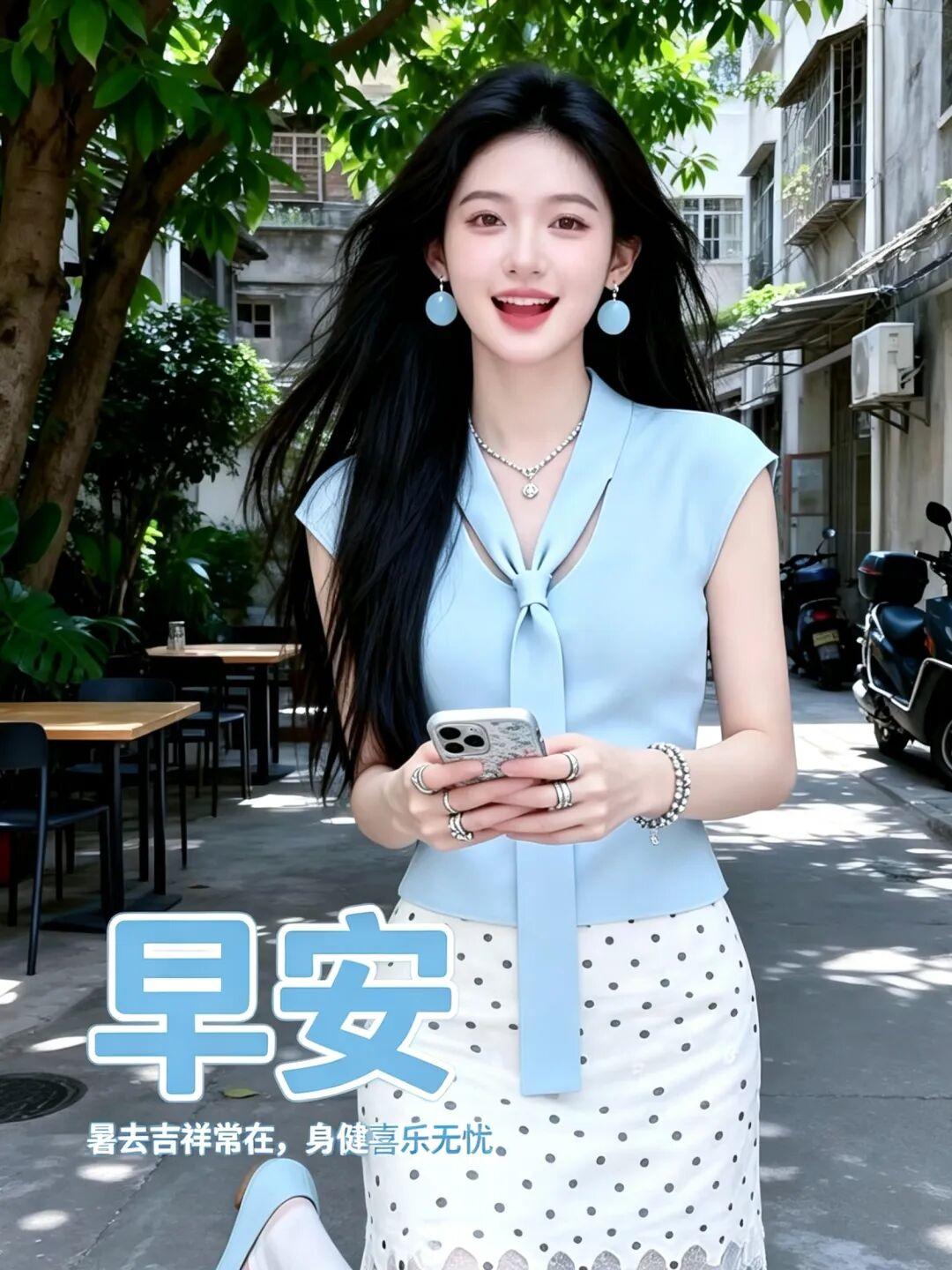 ༺❀༻笑容，拉开清晨的序幕；༘⋆快乐，迎来璀璨的日出；✧问候，捎去心底的惦念；☘