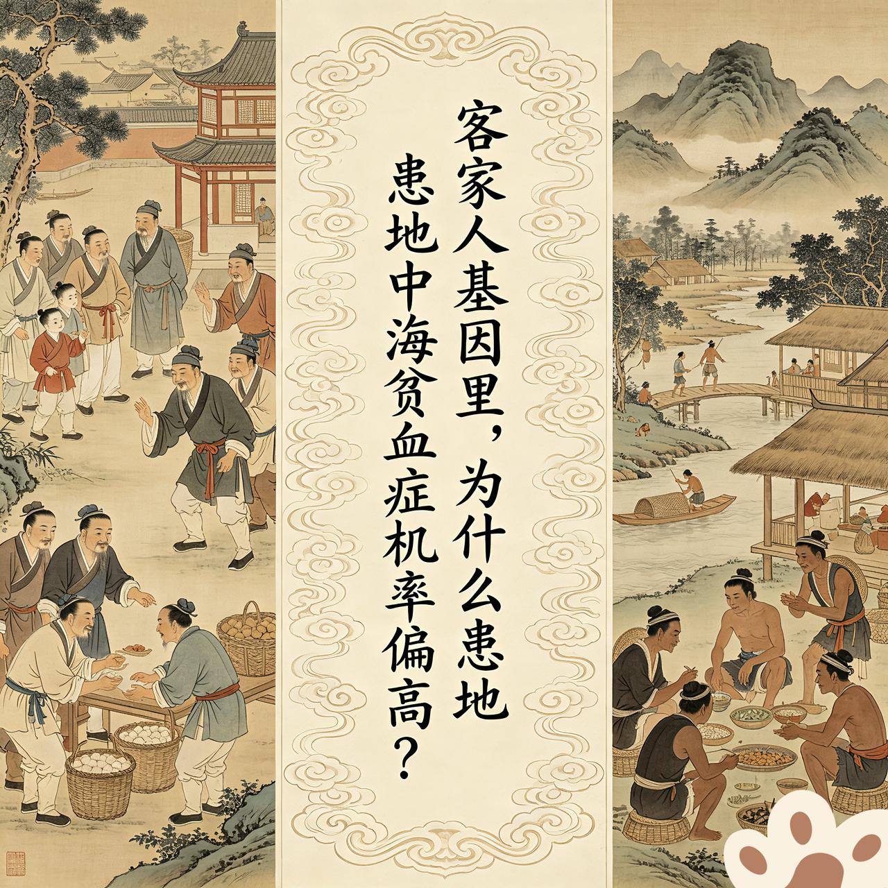 北方中原汉族移民，南迁后裔群体--客家人基因里，“地中海贫血症”为什么普遍会偏高