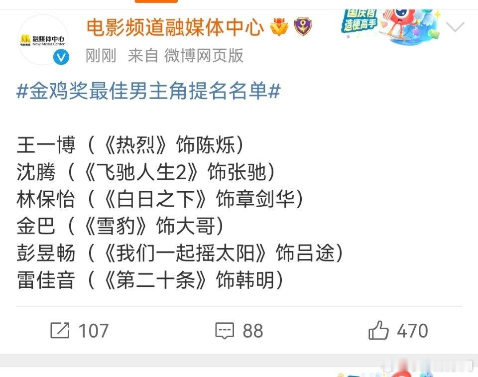 孤注一掷 王传君提名金鸡奖最佳男配角 张艺兴怎么没有提名#张艺兴没提名# #张艺