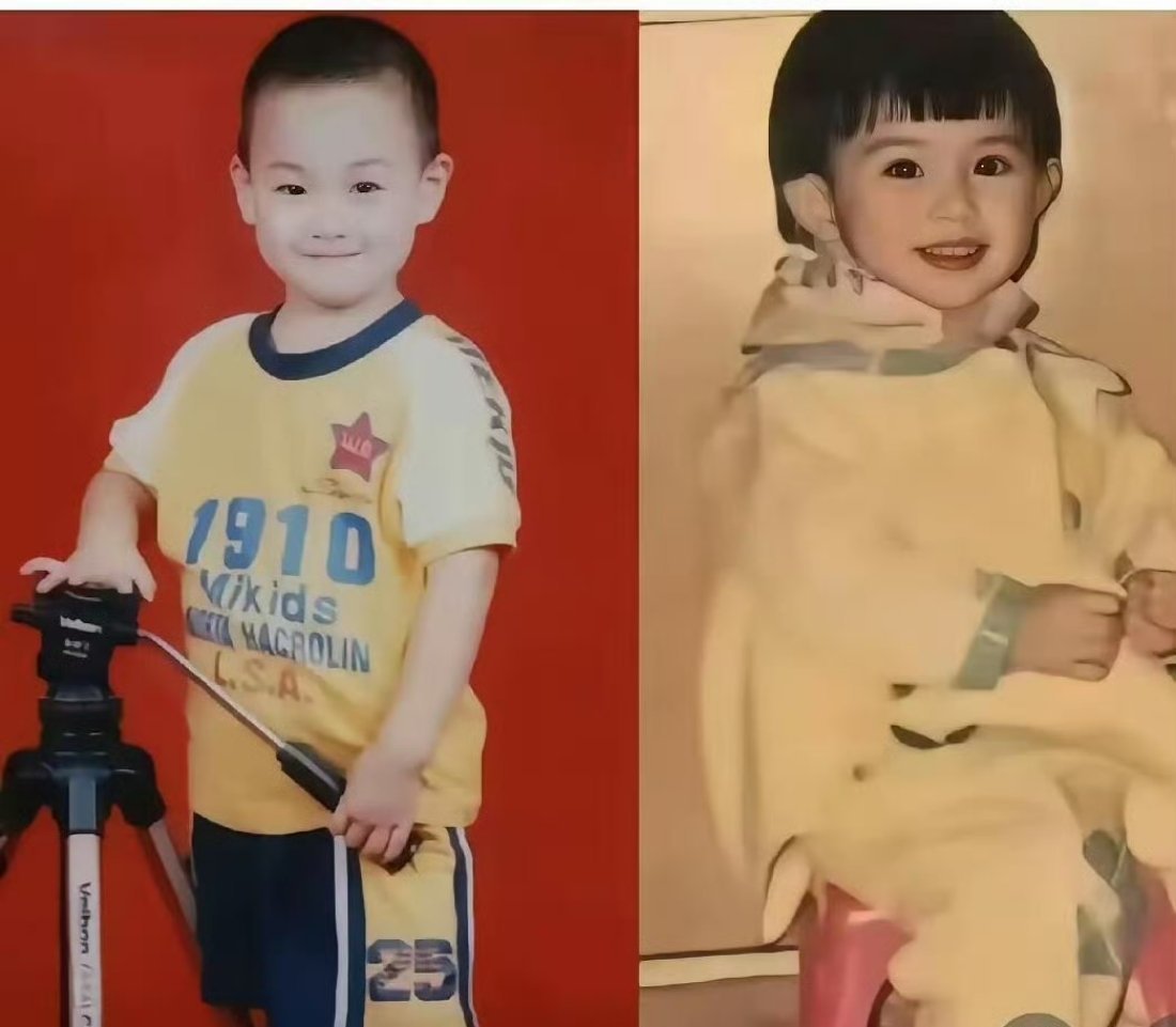李昀锐和孟子义小时候也好配啊。 