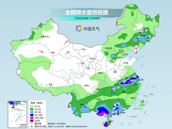 台风“美莎克”携强降雨持续影响华南 北方多地气温超40℃