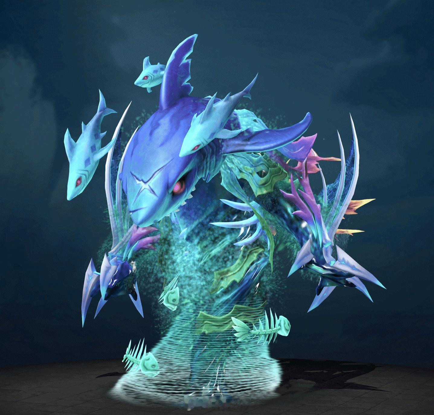 自带小鲨鱼这个水人饰品套装完工了dota2饰品dota2DOTA2[超话]by 