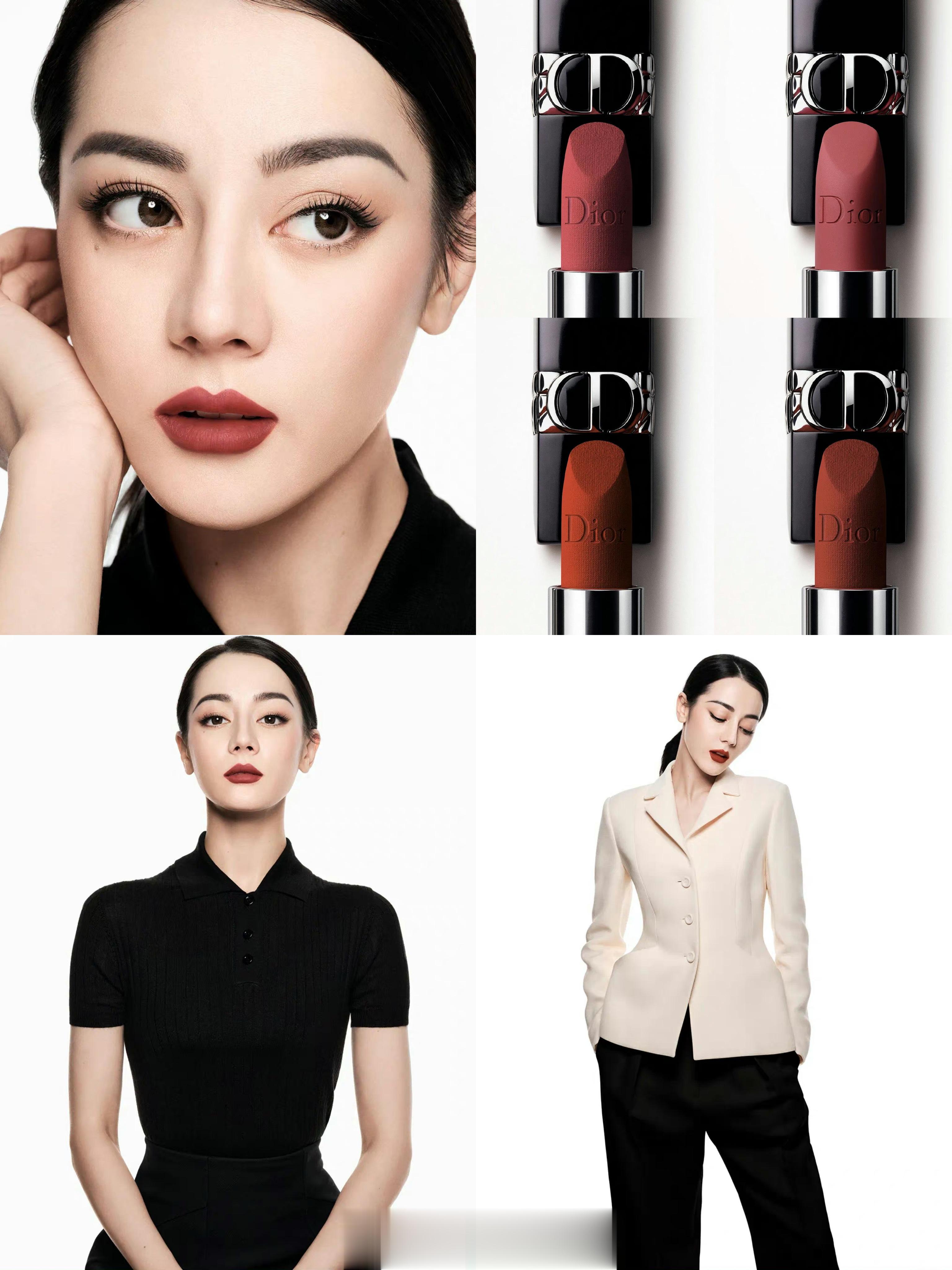 雕家全新💄广告大片，大使及beauty线代言人迪丽热巴出镜。 这组已经铺设地广