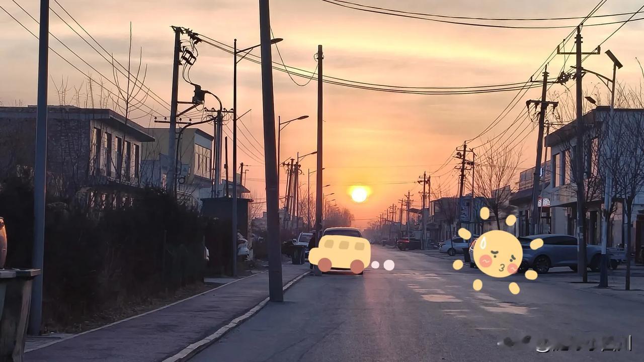给大家看看宁夏早上零下度的朝阳美景
早上送儿子去学校，回来的路上，惊呆了，宁夏的