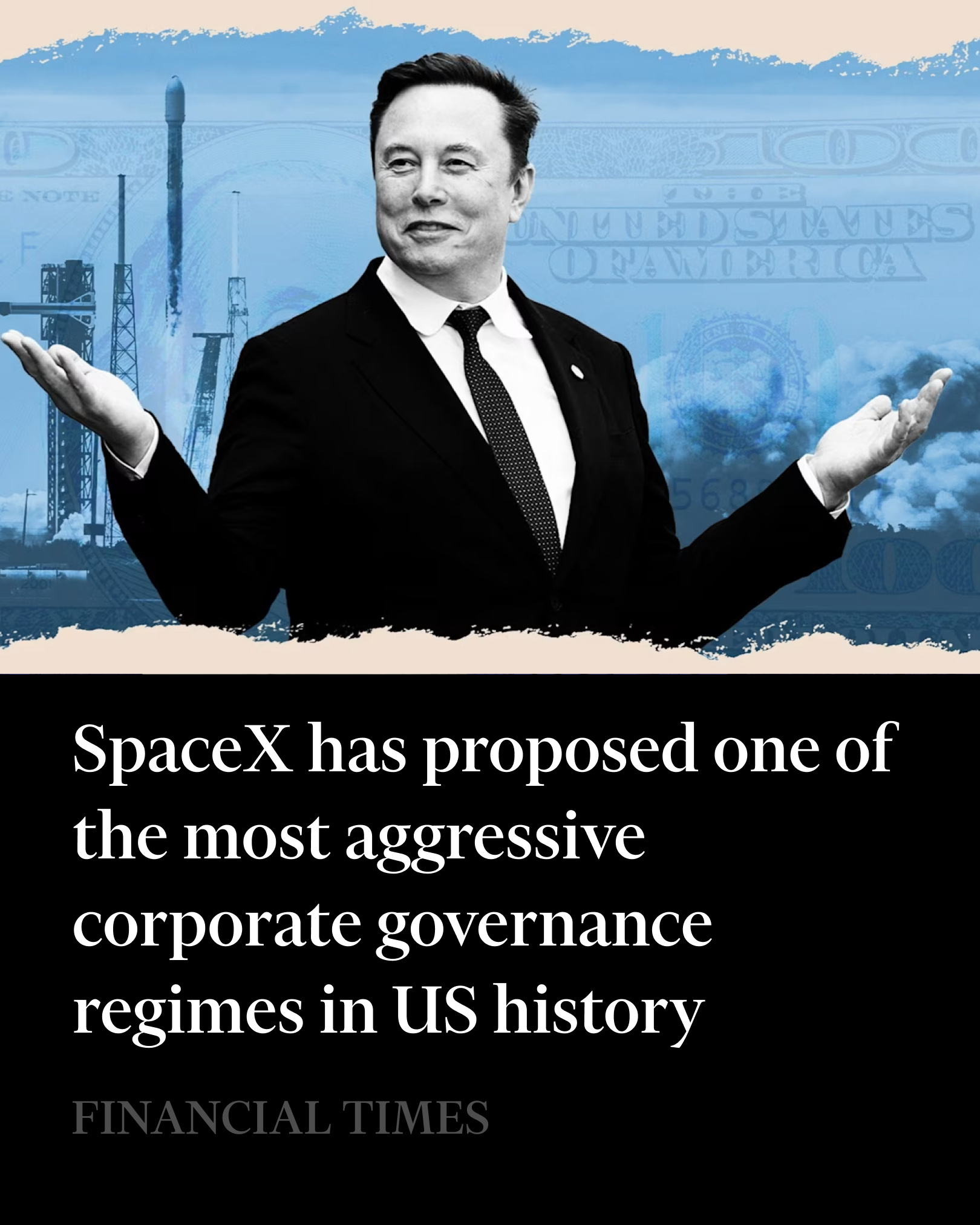 SpaceX向投资者表示，未经这位亿万富翁创始人的同意，任何人都不能解雇Elon