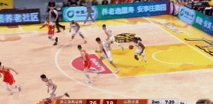 激烈对抗！北京时间5月13日晚，广厦男篮坐镇主场与山西男篮展开1/4决赛第三场较