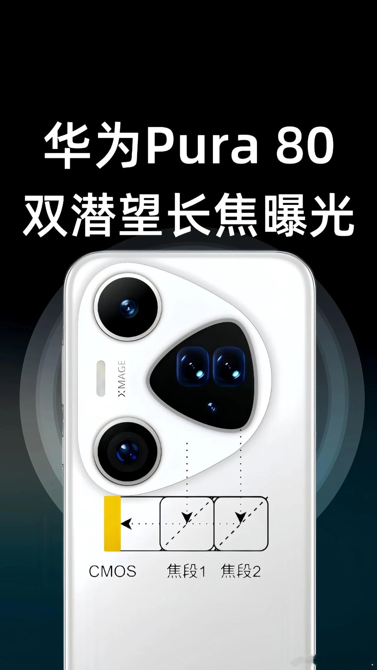 华为 Pura80 惊爆曝光！一块CMOS配俩镜头？又要颠覆手机影像系统！ ​​