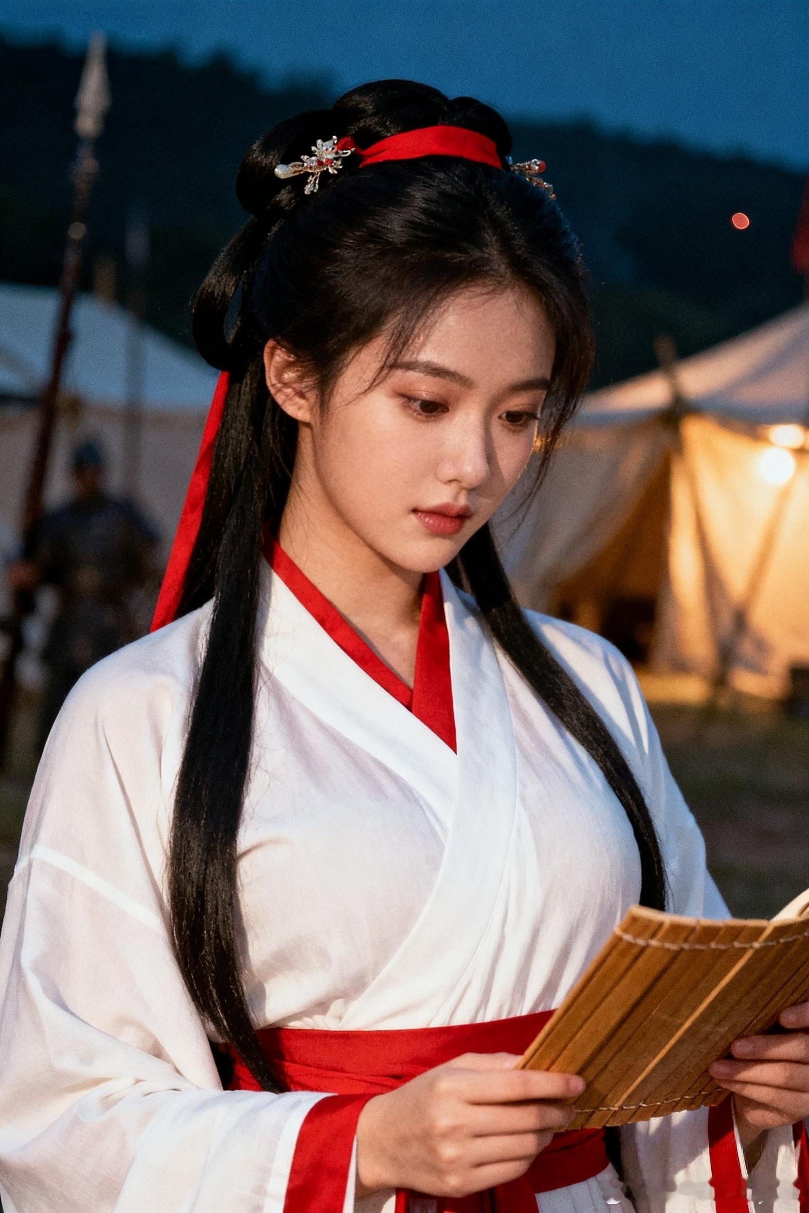 就这个古装氛围感，就是大宋女侠的感觉！女侠也是要读书的嘛！行摄漫记聂小仙