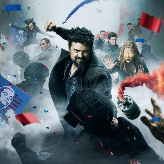 【《黑袍纠察队》季终集加内容警告】#黑袍纠察队#第四季季终集已播出，因包含刺杀总