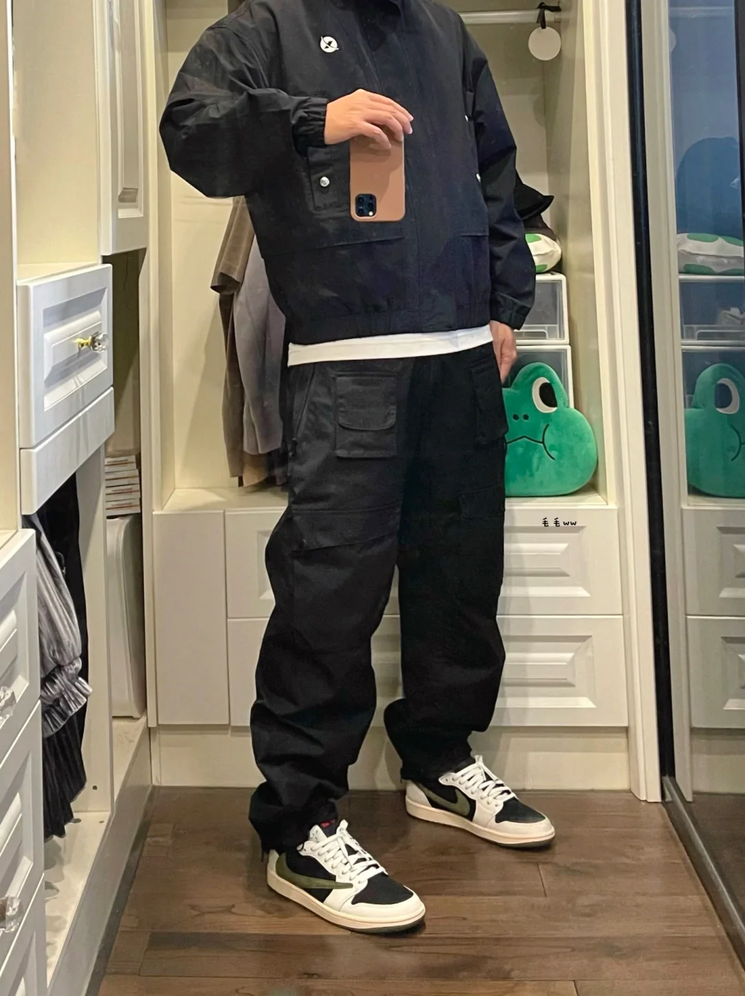 黑白色系｜工装裤穿搭