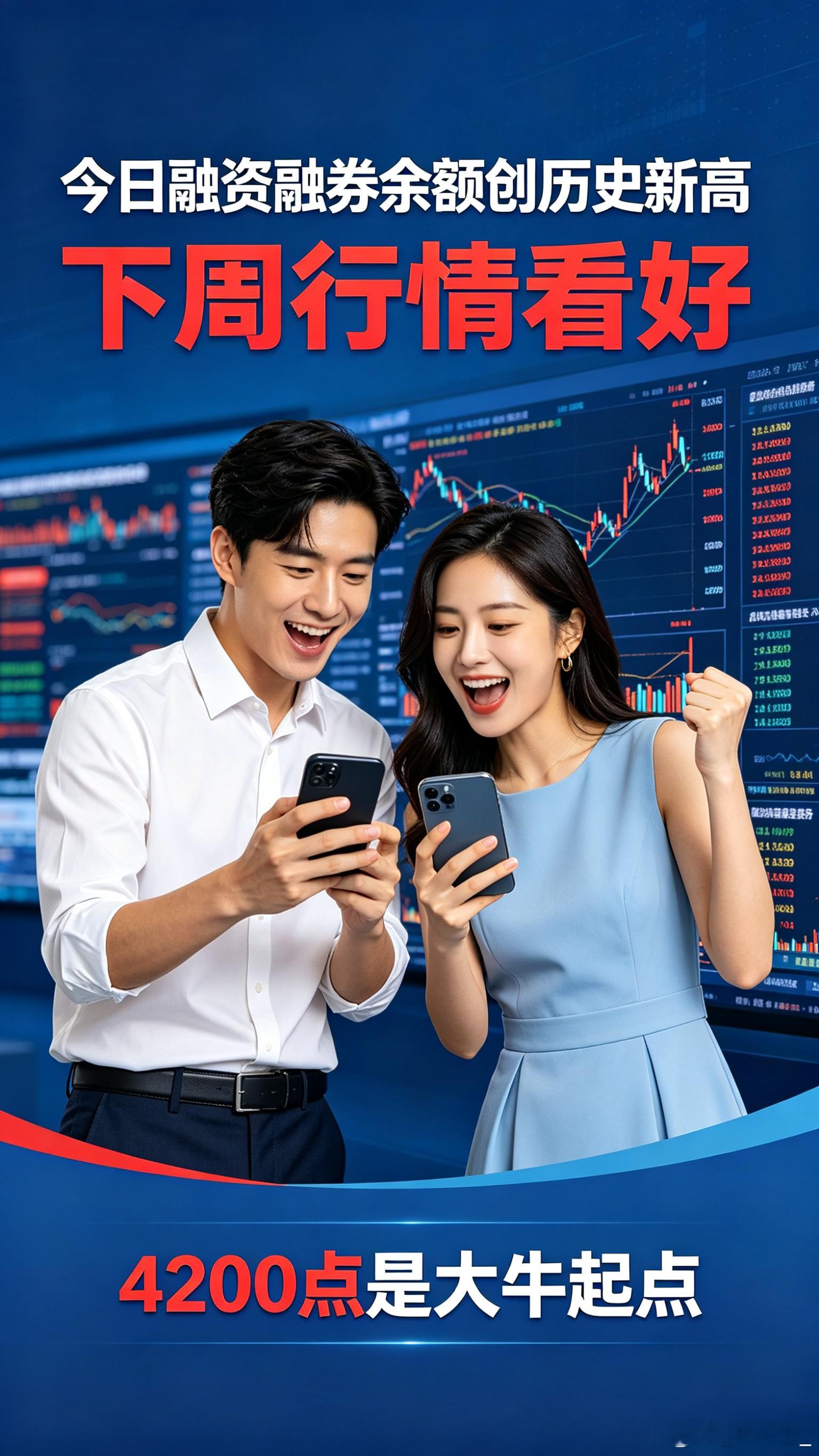 今日融资融券余额创历史新高！下周行情看好，4200点是大牛起点！ 