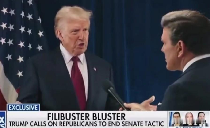 特朗普又急了，称要废除美国参议院的“阻挠议事规则”。

“如果废除阻挠议事规则，
